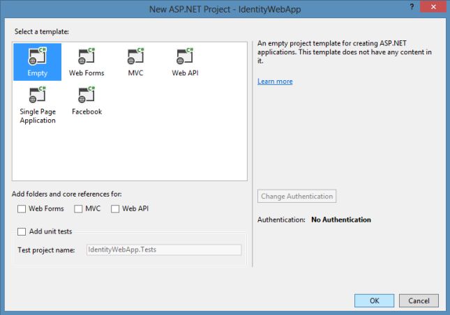 Empty Project Template in VS 2013